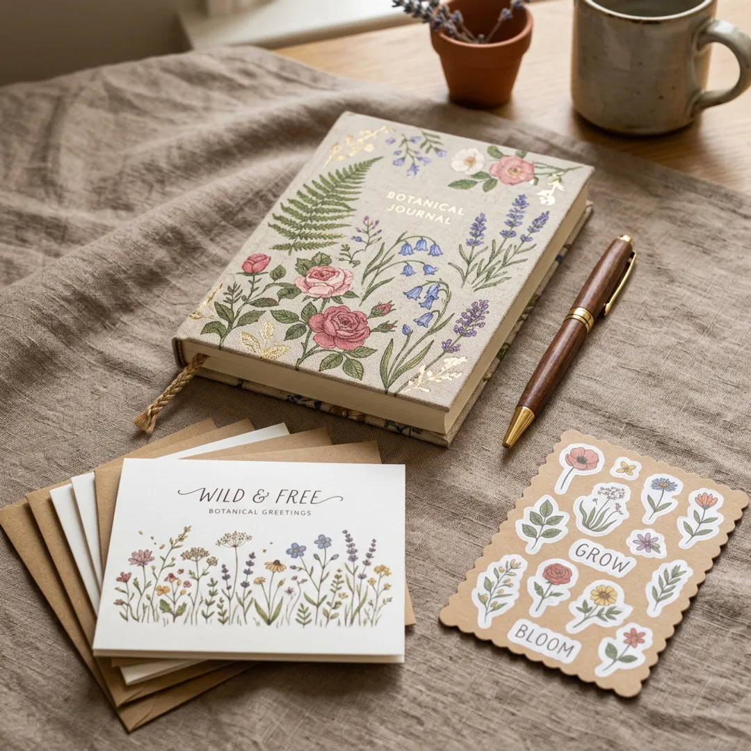 Cottagecore stationery bundle