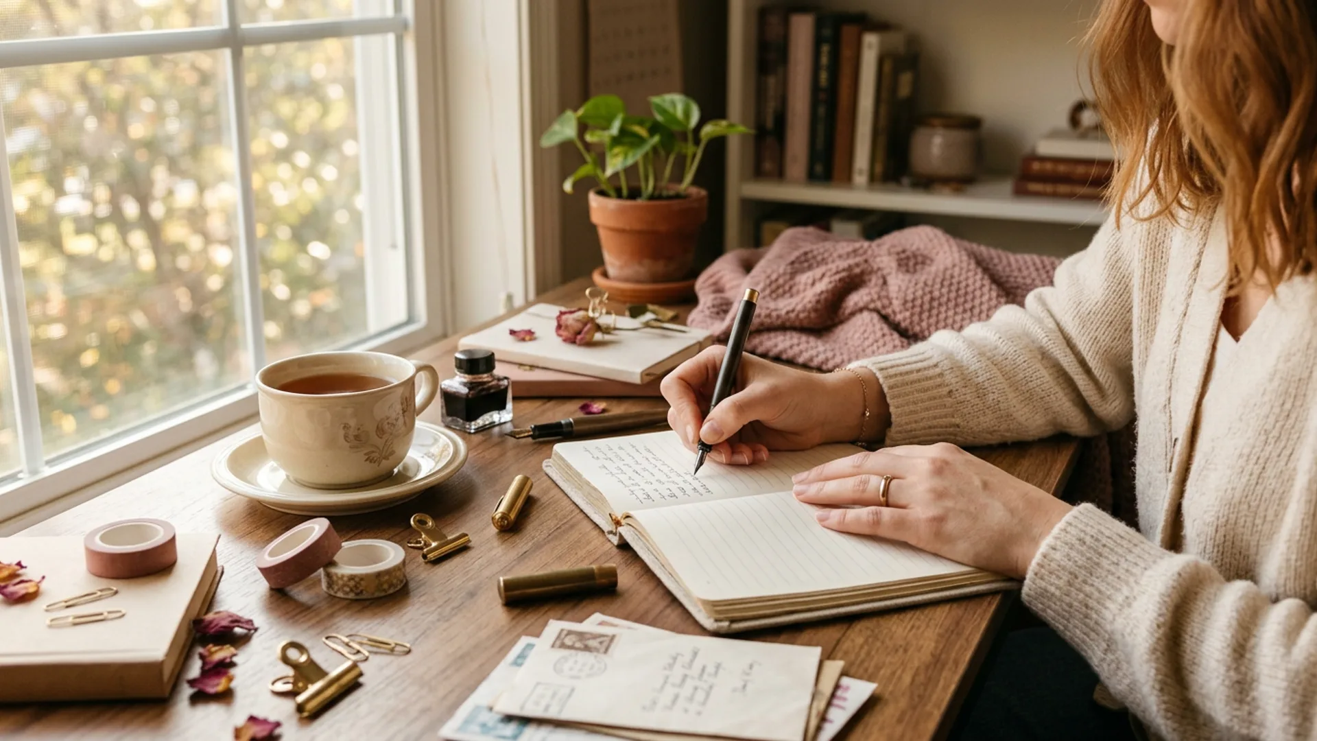 Curated stationery on a desk